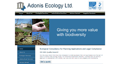 Desktop Screenshot of adonisecology.co.uk
